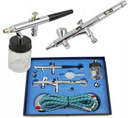 AIRBRUSH PISTOLEN SPRITZPISTOLEN DOUBLE-ACTION BD-280 KOMPLETT-SET