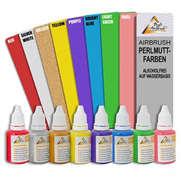 AIRBRUSH FARBEN SET auf Wasserbasis 